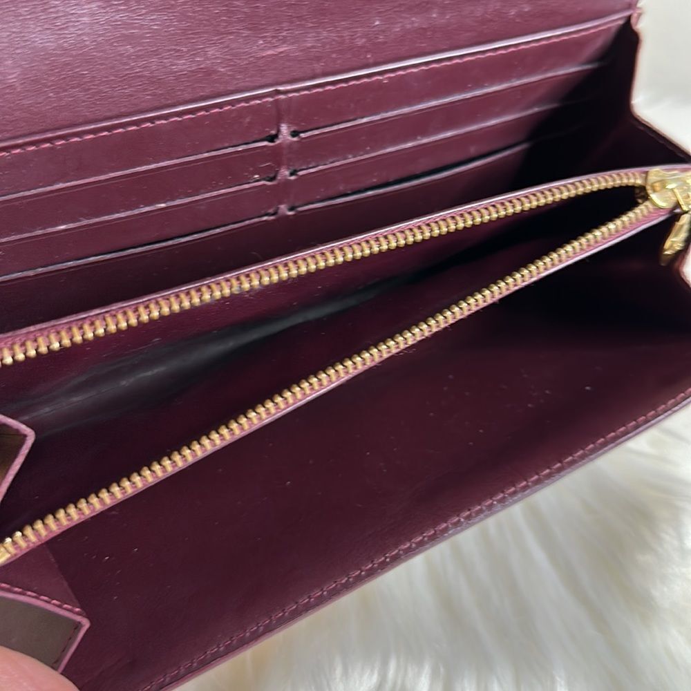 💯 Authentic Louis Vuitton Vernis  Sarah Long Wallet🍀 - Picture 9 of 16